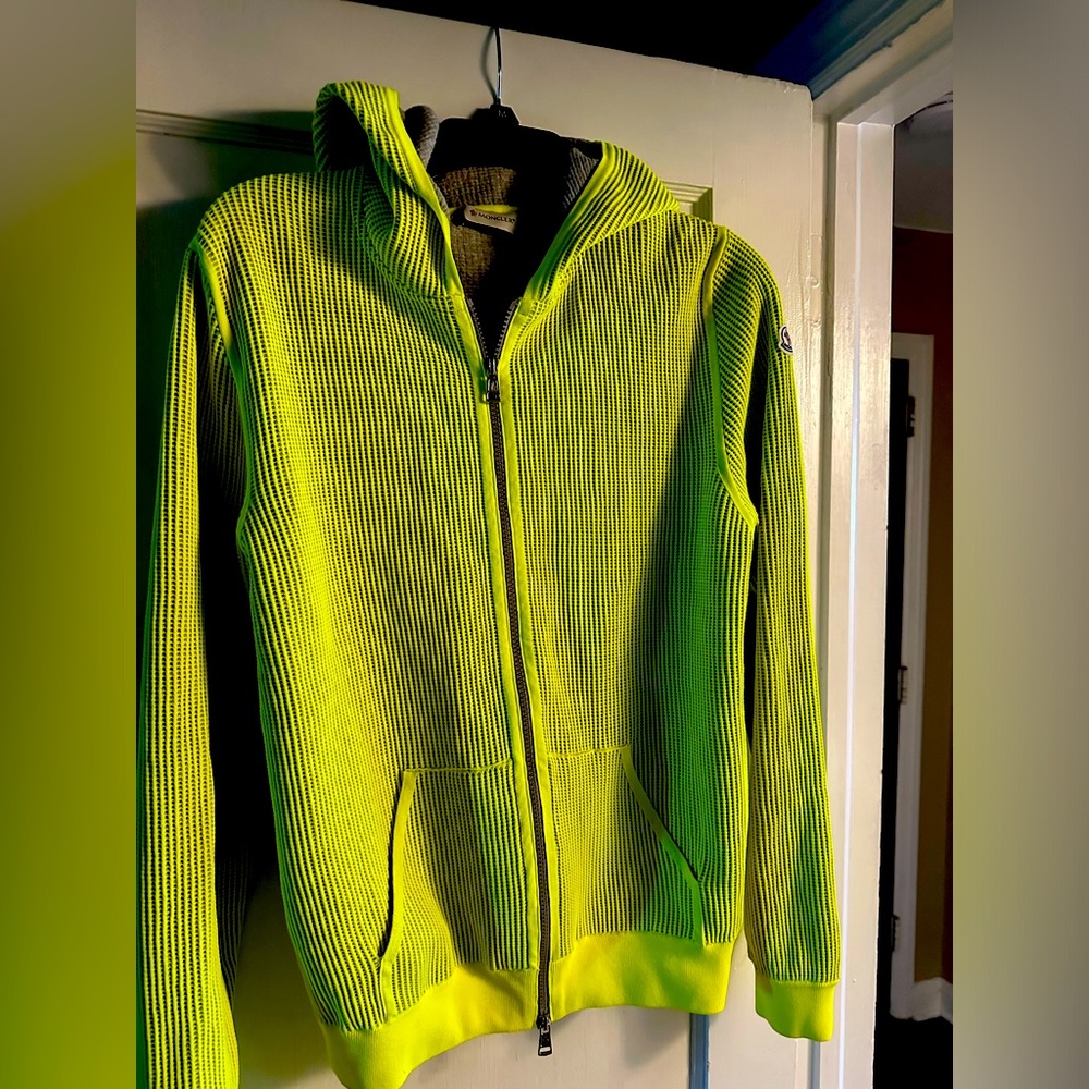 Moncler mock neck long sleeve cardigan